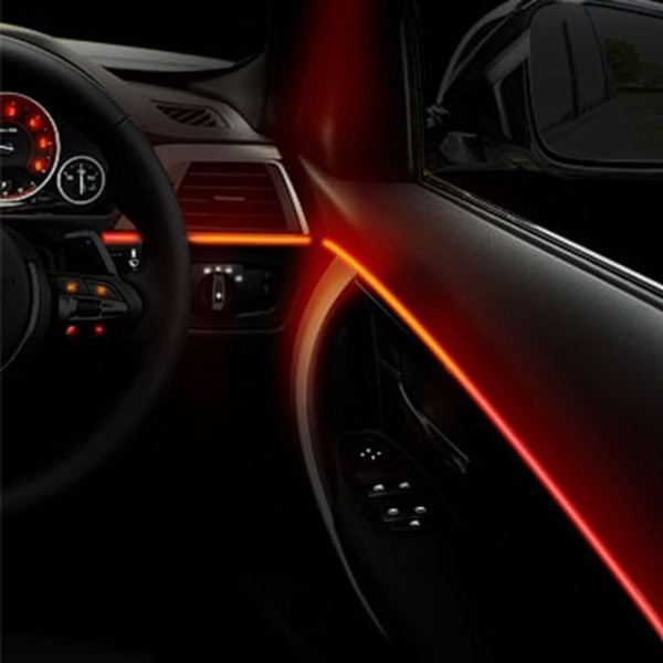 자동차 LED바 엠비언트 라이트 줄조명 무드등 블랙 6M