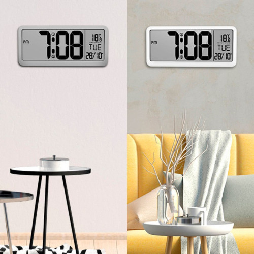 LCD 대형 무선 탁상 알람 벽걸이 전자 시계